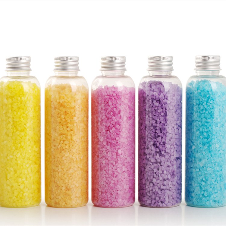 Organic bath salt packaging pure nature Lavender bath salt crystals Spa foot soak foot bath salt