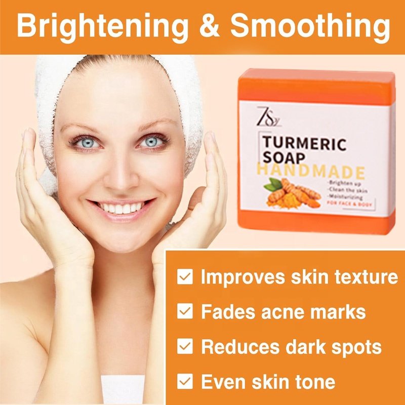 Factory Direct Turmeric Soap Solid Chemical-Free Handmade Soap