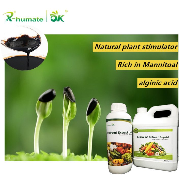Organic Seaweed Extract Green Liquid 21g/L Alginic Acid Fertilizer