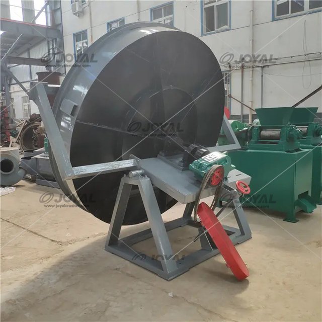 Shanghai Joyal Organic Fertilizer Pelleting Equipment Disc Pan Granulator 0.5-1 Ton Per Hour