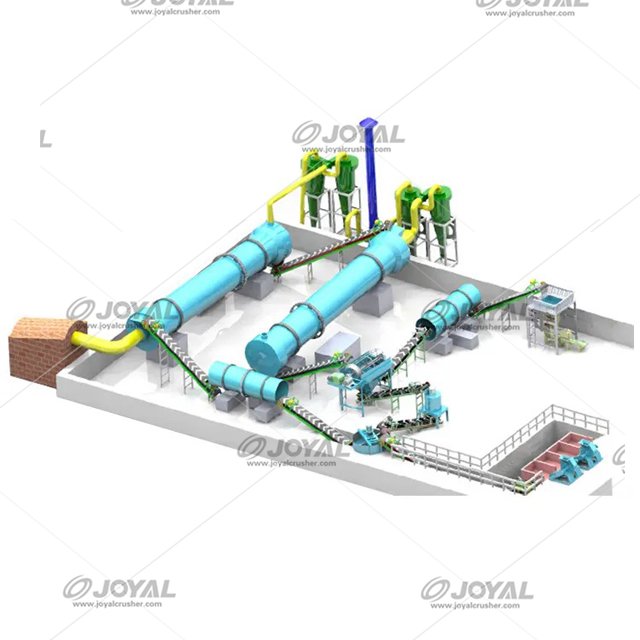 Shanghai Joyal Organic Fertilizer Pelleting Equipment Disc Pan Granulator 0.5-1 Ton Per Hour
