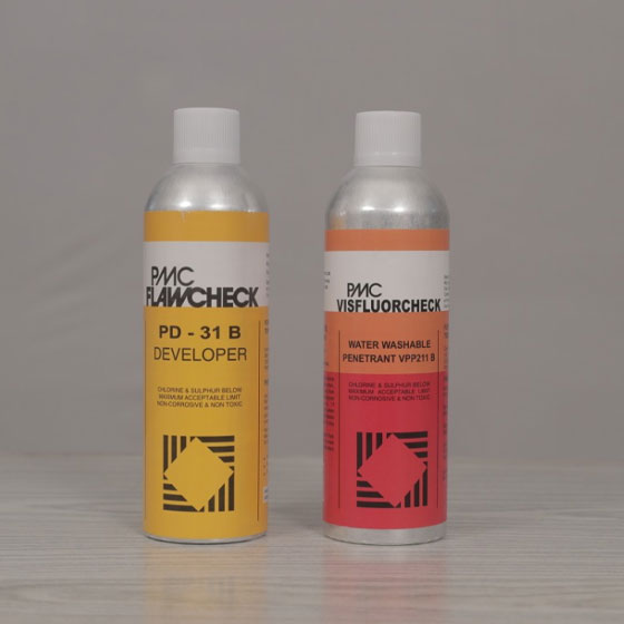 Reasonable Prices PMC Flawcheck Visible Products (Solvent Base) with Water Base Penetrant For Sale By Indian Exporters