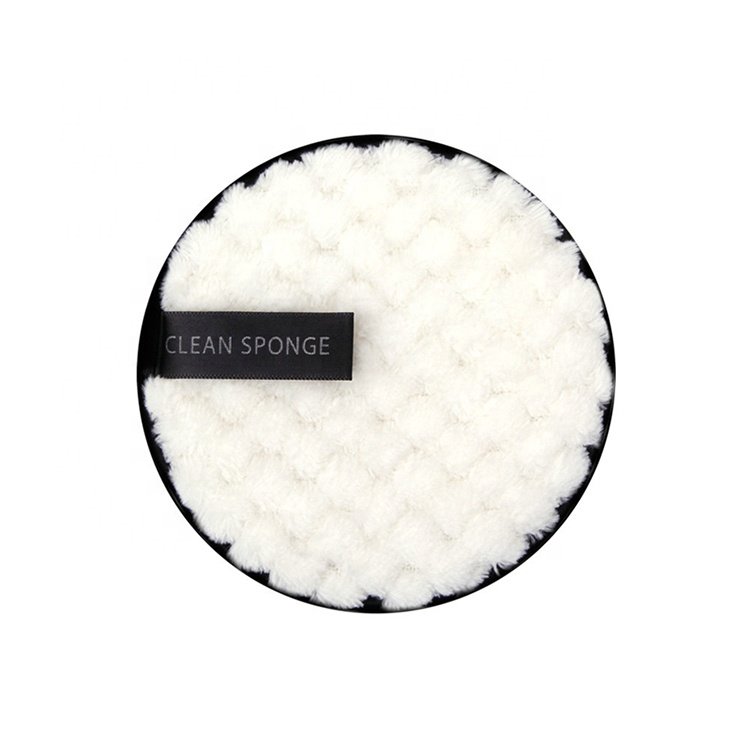 Customized Logo Organic Eco Friendly Washable microfiber pad makeup remover Reusable Cotton Facial Cleaning Makeup Remover Pads