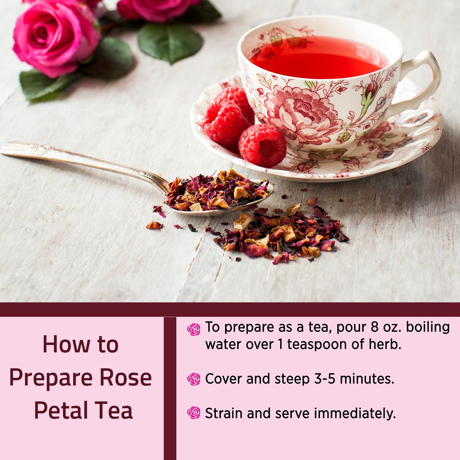 Dried Red Rose Petals Free from Chemicals Dried Flowers & Plants | Hebhac Herbs 100% Organic