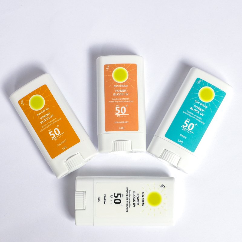 Wholesale Natural Portable Kids Sunscreen Cream Vegan Reef Safe Whitening Body sunscreen stick
