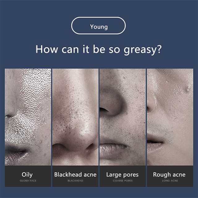 OEM Men's anti aging hyaluronic acid facial cleanser face wash face lotion products skin care set