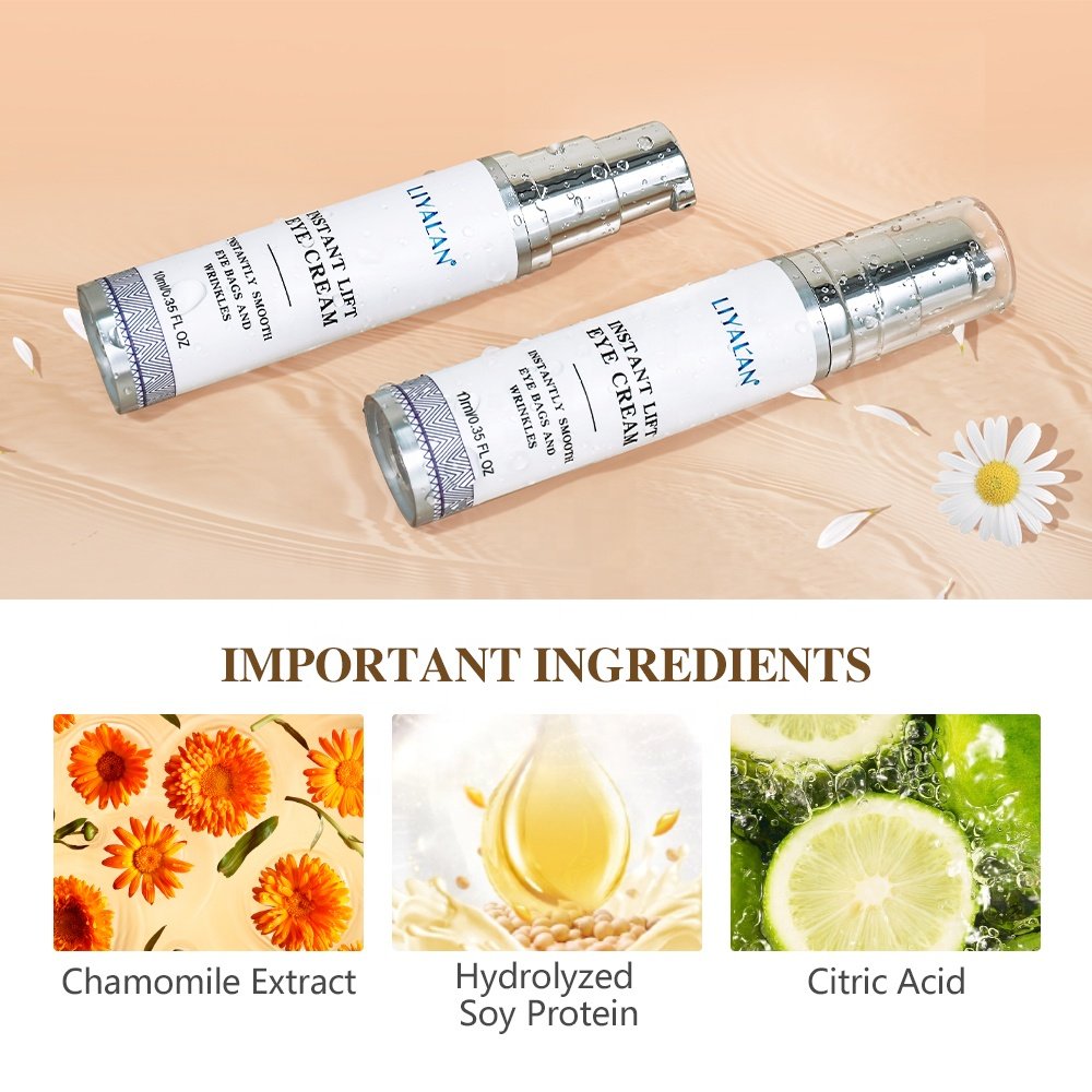 Private Label Anti Puffiness Reduce Dark Circles Smooth Wrinkle Instant Eye Bag Removal Under Cream