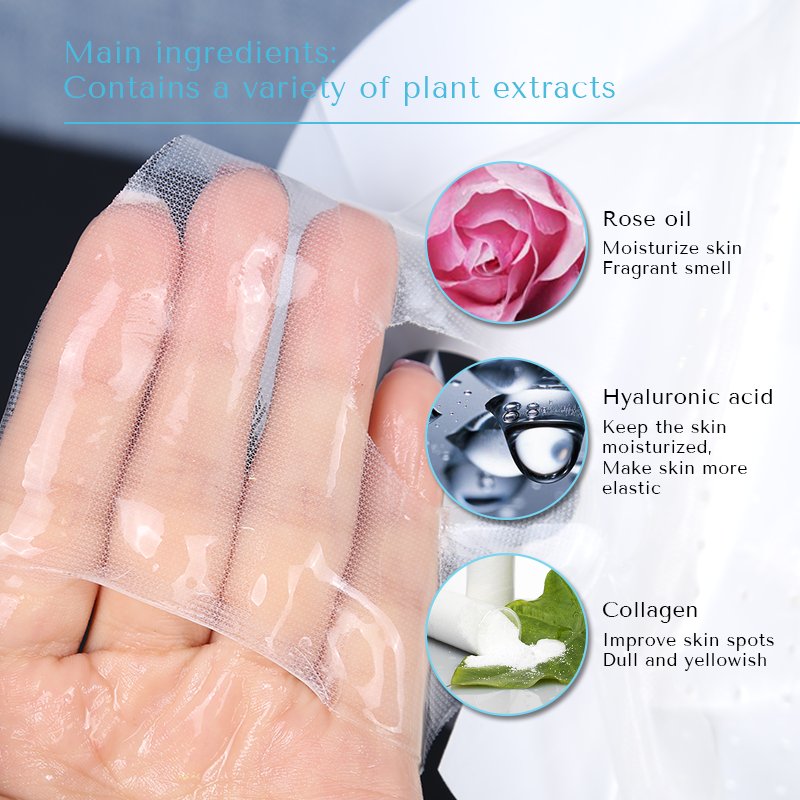 OEM ODM Moisturizing Facial Sheet Mesh Biological Hydro Gel Smoothing Facial Mask