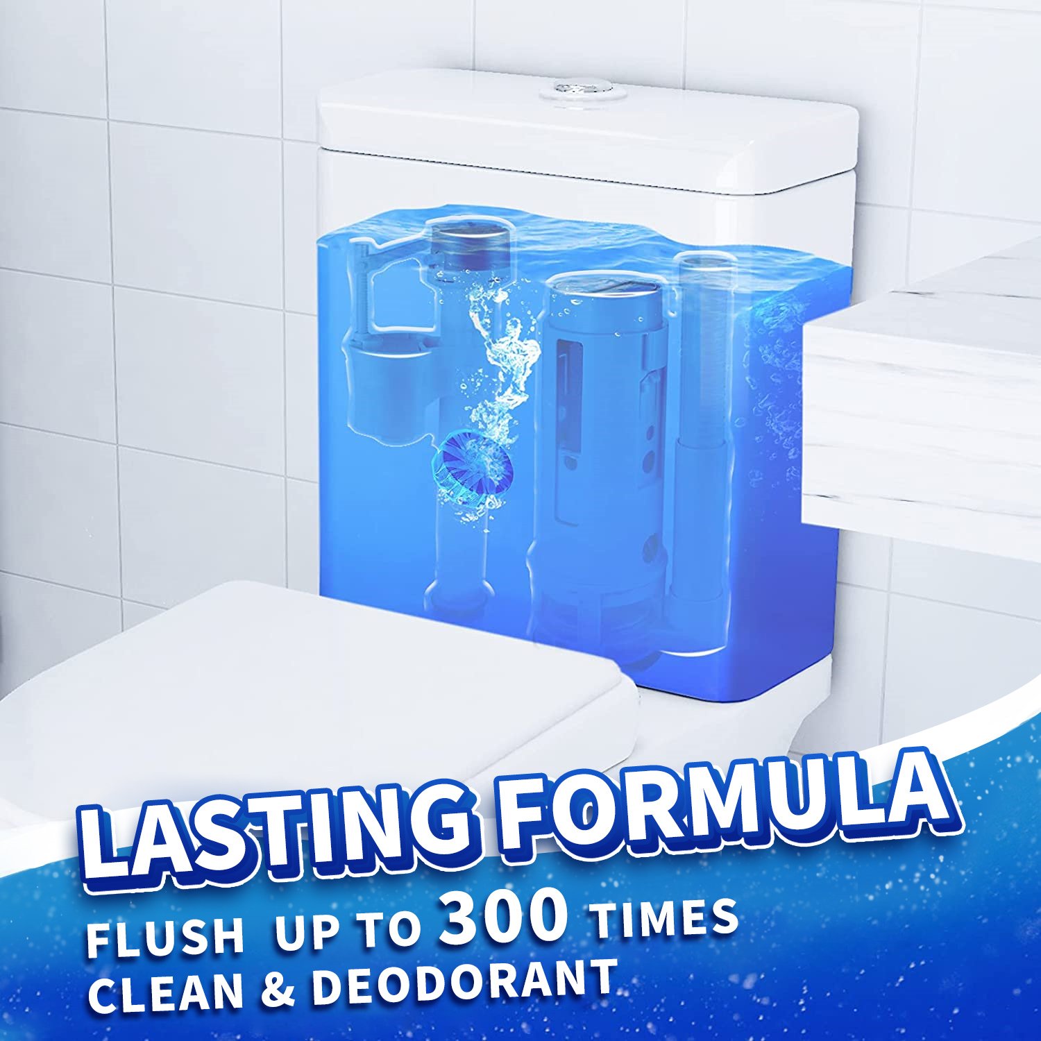 Organic Chemical Long Lasting 30 Days Air Freshener Toilet Bowl Bleach Cleaner Tabs