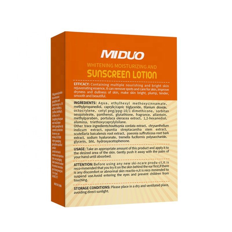 OEM Moisturizer Lightweight Daily Lotion Cheap Gel Based Face Cream No White Cast SPF 50 Sunscreen For Black Sensitive Skin