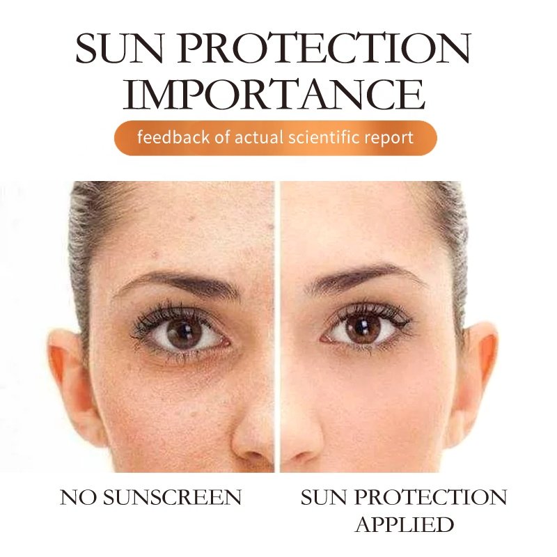 OEM Moisturizer Lightweight Daily Lotion Cheap Gel Based Face Cream No White Cast SPF 50 Sunscreen For Black Sensitive Skin