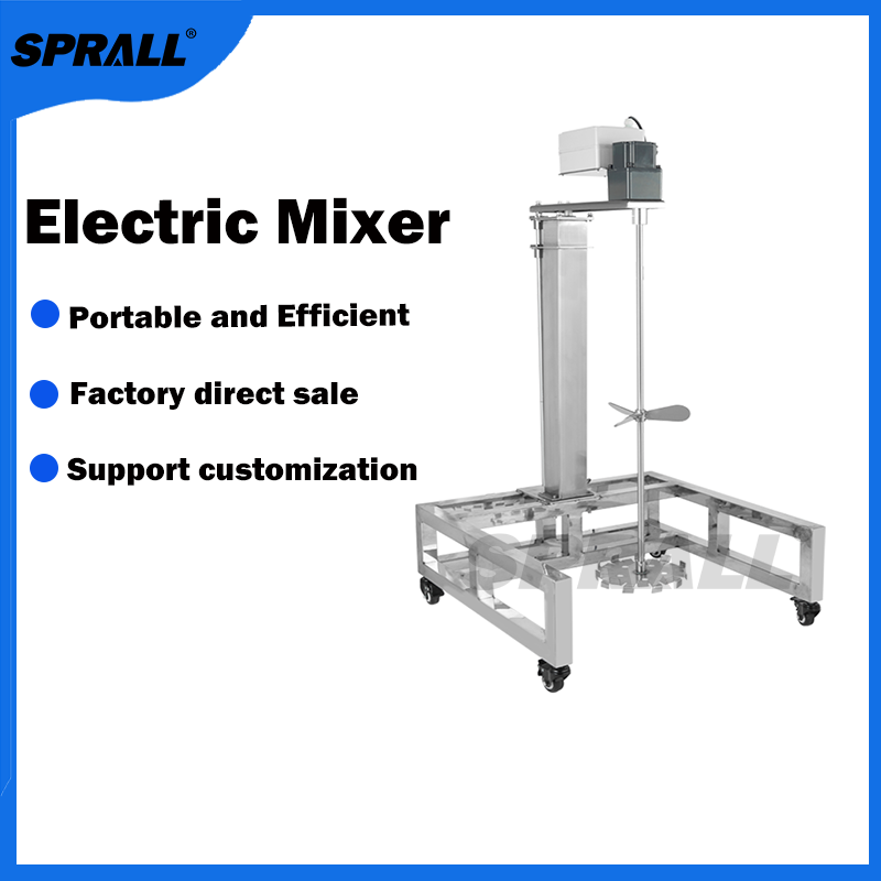 SPRALL Organic Solvents Chemical Agitator Cosmetic Food Water Based Adhesives Paint Oily Liquid Soap Electric Mixer Machine