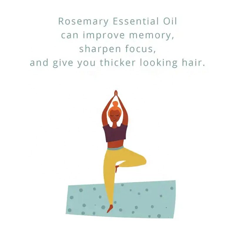 Private Label Vegan Moisturizing Dry Scalp Hair Skin Therapeutic Grade Natural Rosemary Essential Nourishing Anti-Dandruff Blue