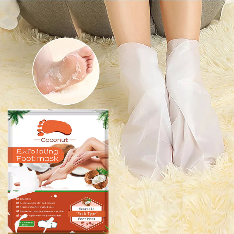 China Beauty Products Foot Mask Moisturizing Hydrating Foot Spa Socks for Softens Rough Dry Cracked Feet Treatment Care