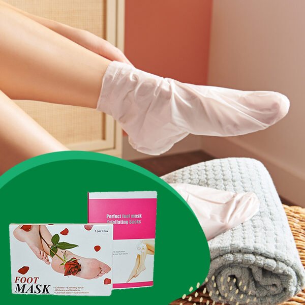 China Beauty Products Foot Mask Moisturizing Hydrating Foot Spa Socks for Softens Rough Dry Cracked Feet Treatment Care