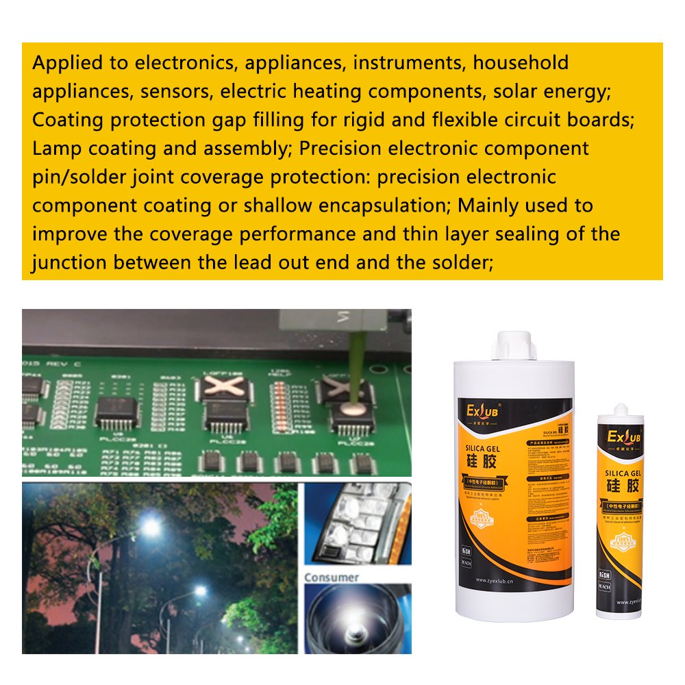 719 One Component Organic Silicone Adhesive Sealant Tube Clear Plumbing Silicone Fire Stop Sealant