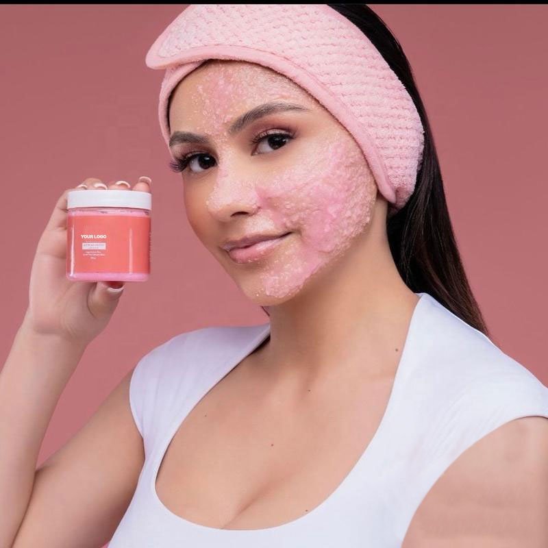Tiktok Sale Deep Cleansing Exfoliating Whitening Face Scrub Organic For Smooth Glowing Skin Facial Scrub