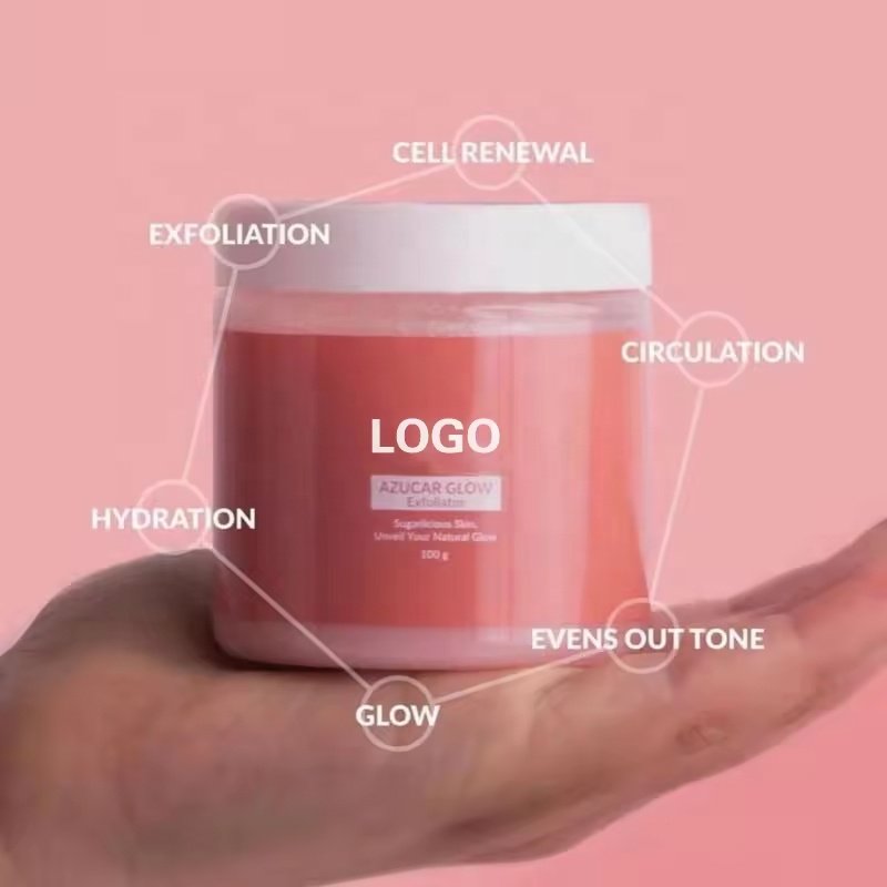 Tiktok Sale Deep Cleansing Exfoliating Whitening Face Scrub Organic For Smooth Glowing Skin Facial Scrub