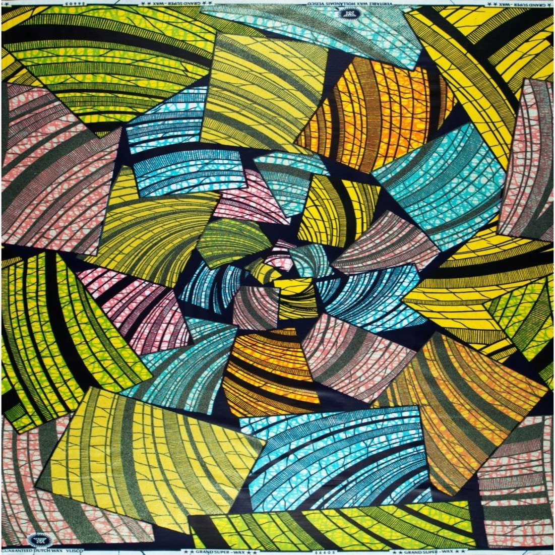 High-Quality African Wax Printed Holland Loincloth Fabric with Vibrant Patterns, Perfect for Traditional Wear and Custom Designs