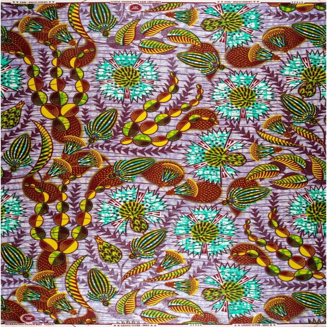 High-Quality African Wax Printed Holland Loincloth Fabric with Vibrant Patterns, Perfect for Traditional Wear and Custom Designs