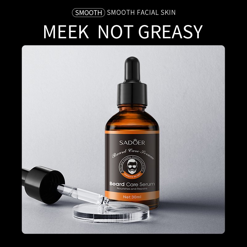 SADOER New Product Refreshing Not greasy 30ml Repairing Private Label Moisturizing Nourishing Beard Care Serum