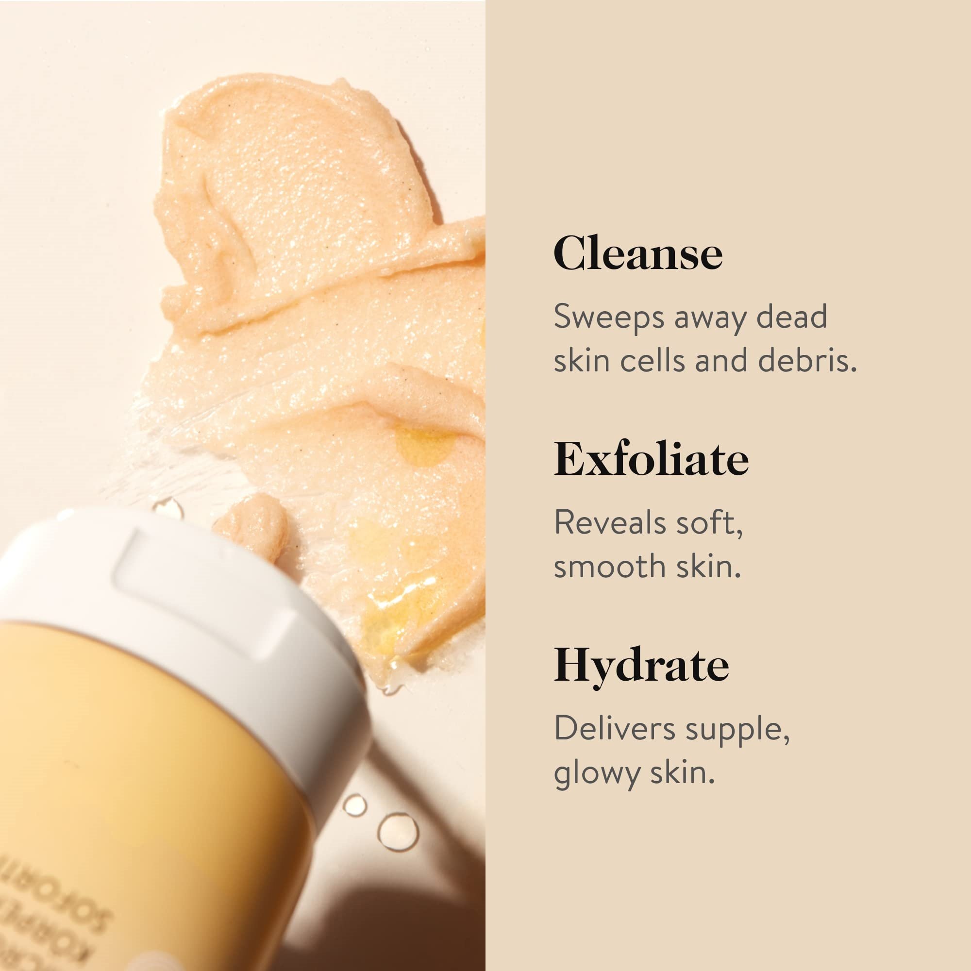 Exfoliating Foaming Unique Whipped Texture Cleanser Plum Seed Oil Skin Hydration Body Scrub For Glowing Skin