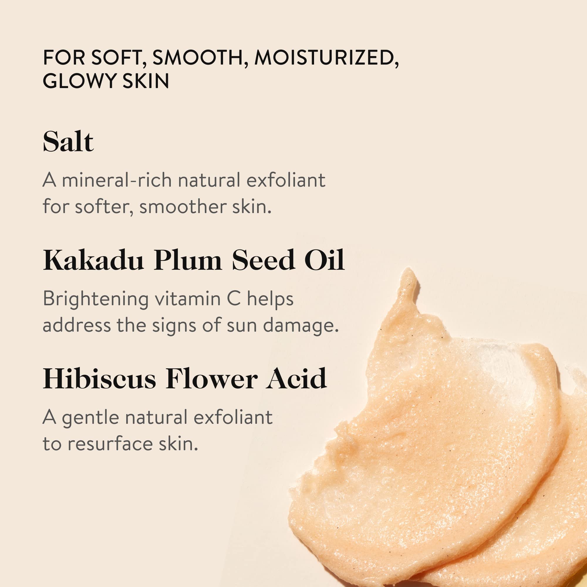 Exfoliating Foaming Unique Whipped Texture Cleanser Plum Seed Oil Skin Hydration Body Scrub For Glowing Skin