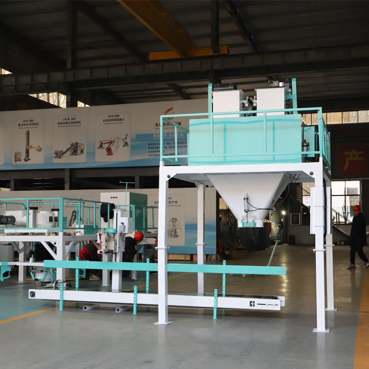 LongHai 20kg 50kg Soil Animal Food Rice Compost Organic Sand Fertilizer Packing Machine Open Mouth Bag 25kg bagging machine