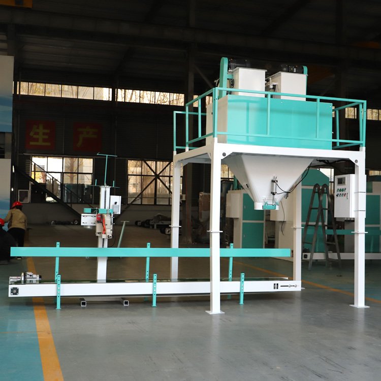 LongHai 20kg 50kg Soil Animal Food Rice Compost Organic Sand Fertilizer Packing Machine Open Mouth Bag 25kg bagging machine