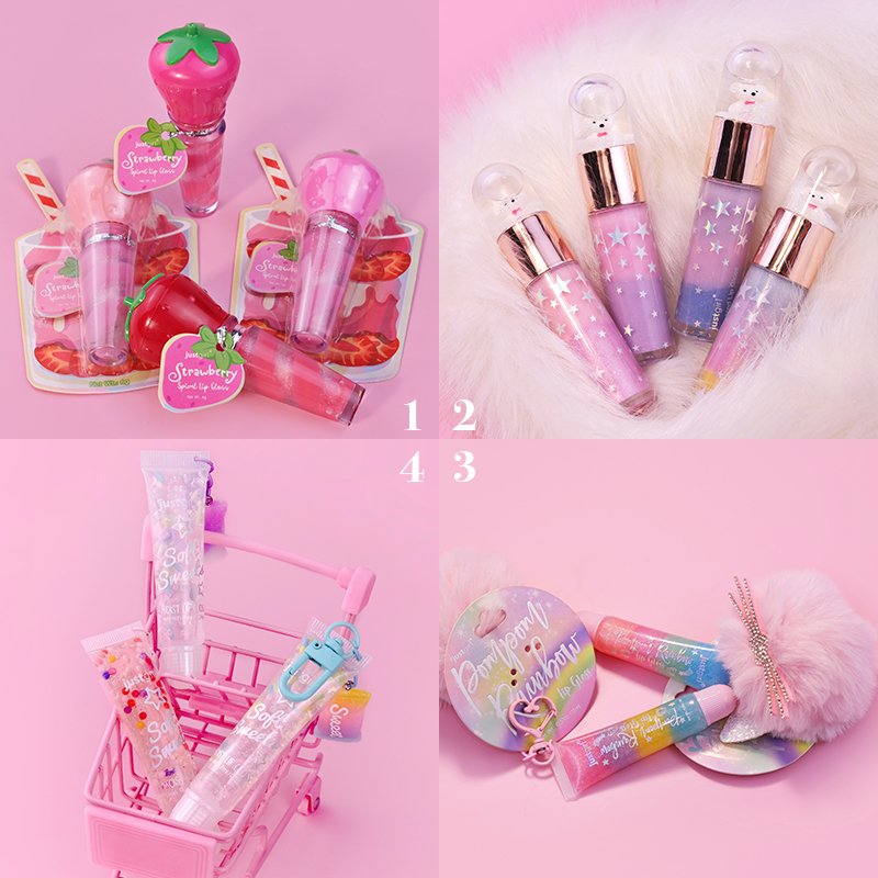Lovely Gift Donut Cut Organic Moisturizing Lip Balm Private Label Round Container Packing for The Lip Balm Beauty Little Girls