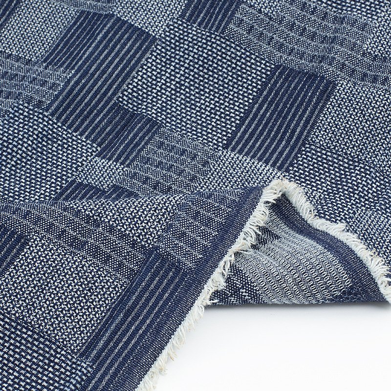 Wholesale Various 13oz natural, sustainable Dark Blue bamboo jacquard organic 100% hemp denim jean shirt fabric used of textile/