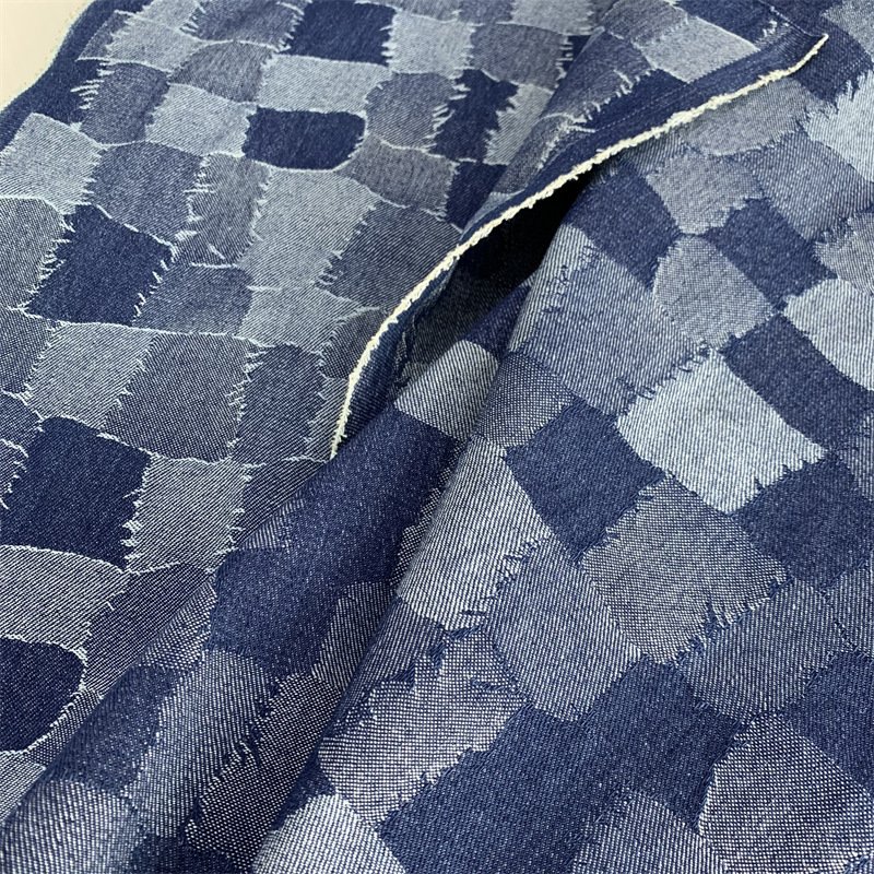 Wholesale Various 13oz natural, sustainable Dark Blue bamboo jacquard organic 100% hemp denim jean shirt fabric used of textile/