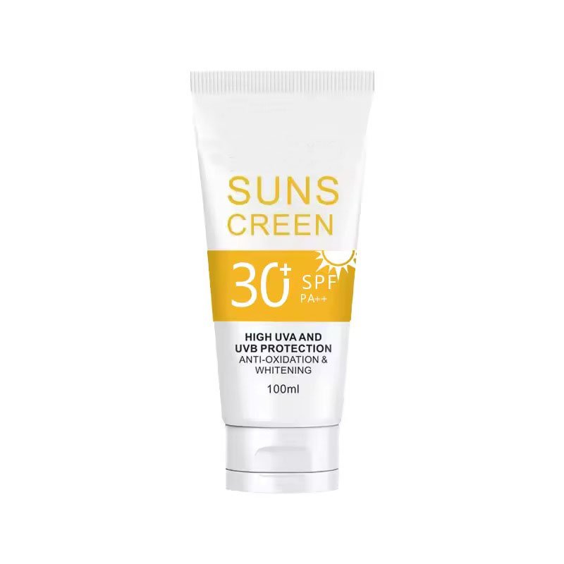 Long Lasting Waterproof Sunscreen Anti Tanning Private Label Manufacturer Sunscreen SPF 50 UVA+UVB Customizable Ingredients