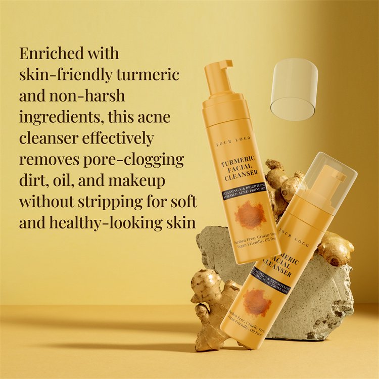 China top quality professional custom face cream serum whitening organic skin care turmeric skincare set for women