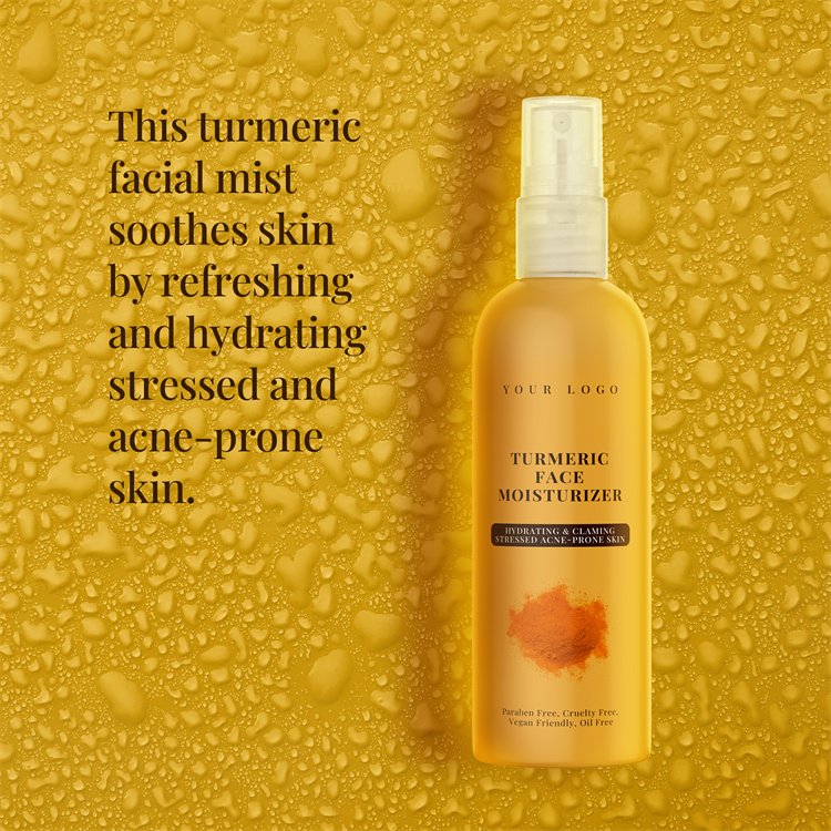 China top quality professional custom face cream serum whitening organic skin care turmeric skincare set for women