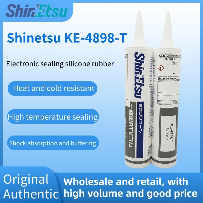ShinEtsu KE-4898T Silicone Electronic Sealing Silicone Rubber High Temperature Resistant Sealant Coating Adhesive 330ML