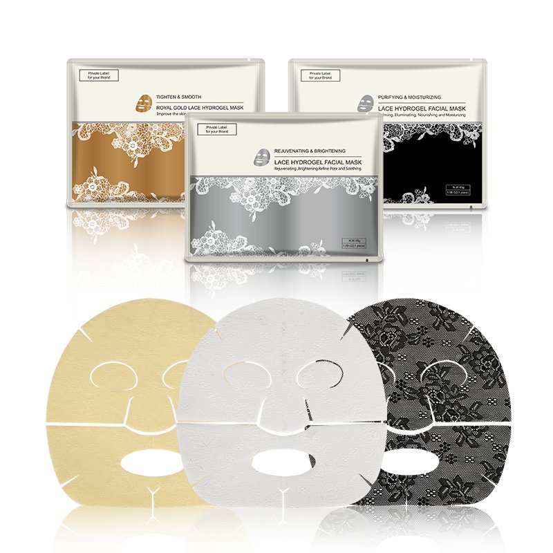 Hot Sale Hydro Gel Moisturizing Face sheet Collagen Lace Facial Mask