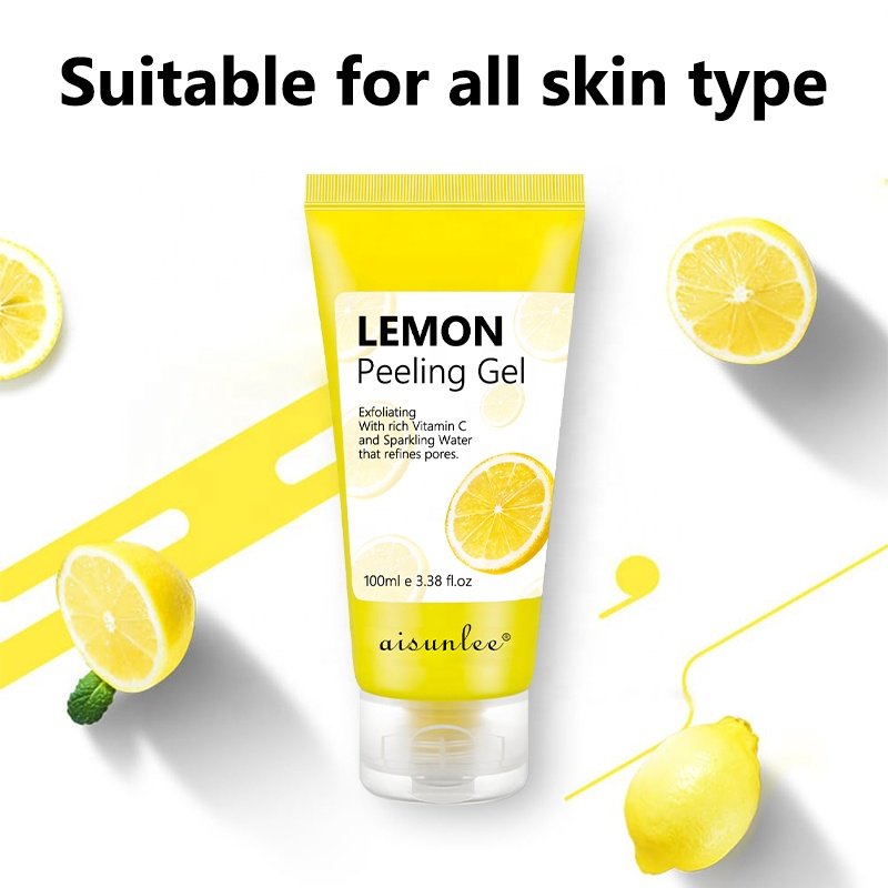 Lemon Peeling Gel Exfoliating with Rich Vitamin C And Sparkling Water That Refines Pores Washing Away Old Dead Skin Cells