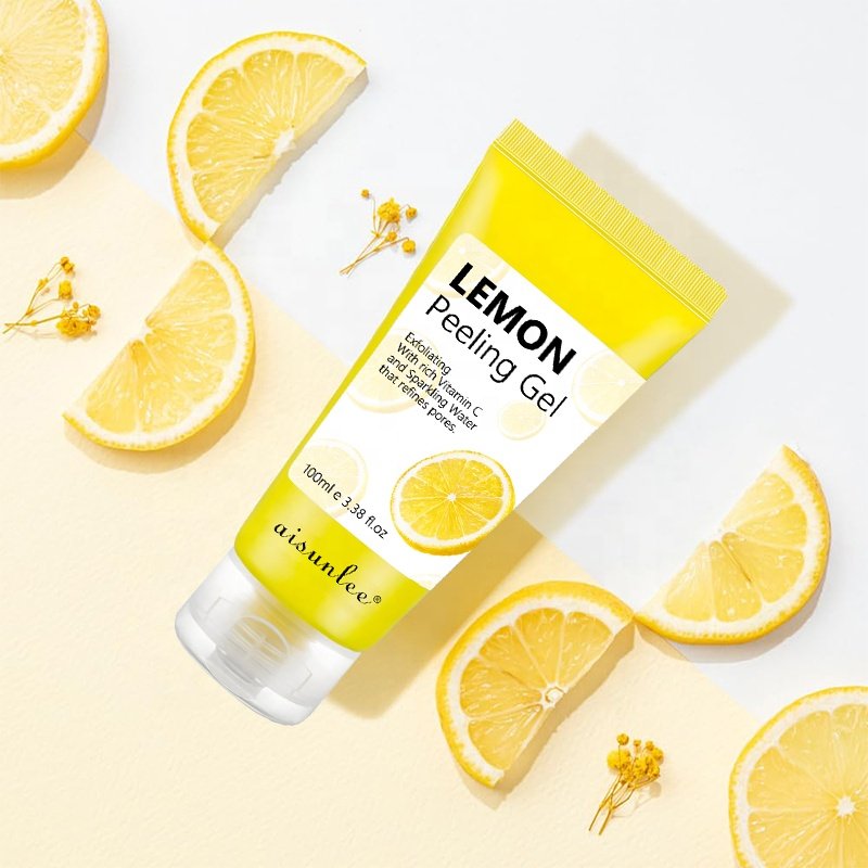 Lemon Peeling Gel Exfoliating with Rich Vitamin C And Sparkling Water That Refines Pores Washing Away Old Dead Skin Cells