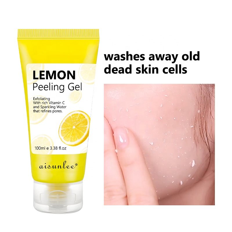 Lemon Peeling Gel Exfoliating with Rich Vitamin C And Sparkling Water That Refines Pores Washing Away Old Dead Skin Cells