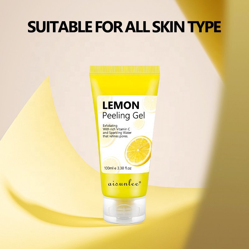 Lemon Peeling Gel Exfoliating with Rich Vitamin C And Sparkling Water That Refines Pores Washing Away Old Dead Skin Cells