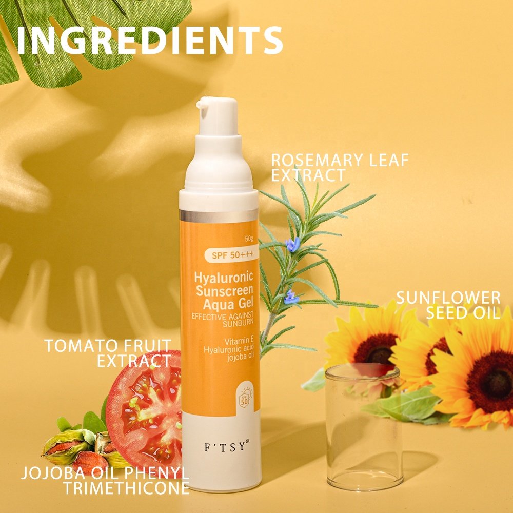 Aqua Ultra Light Hyaluronic Acid Sunscreen SPF 50 Broad Spectrum Anti UVA UVB Blue Light Sun Screen