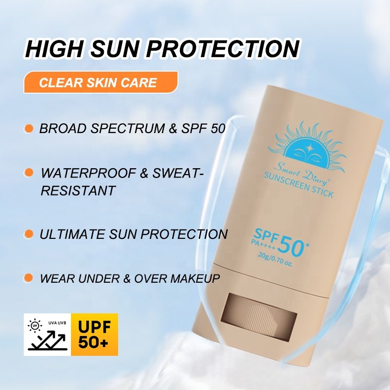 Private Label Eco Friendly Beauty Sun Block Skin Care Custom Korean Whitening SPF 50 Cream Sunscreen Stick