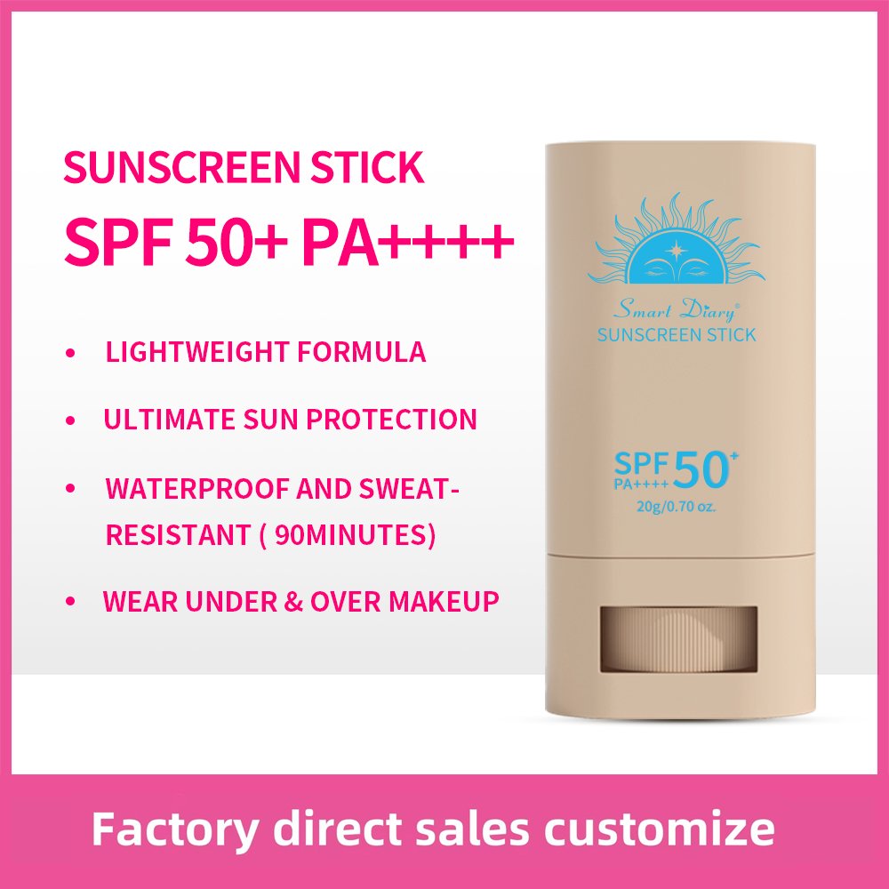 Private Label Eco Friendly Beauty Sun Block Skin Care Custom Korean Whitening SPF 50 Cream Sunscreen Stick