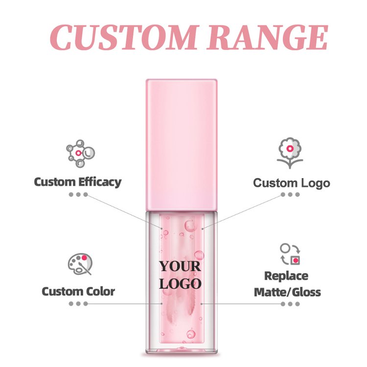 Waterproof Pink Lip Stain Makeup Transfer Proof Lip Tint Long Lasting Lip Plumper Gloss