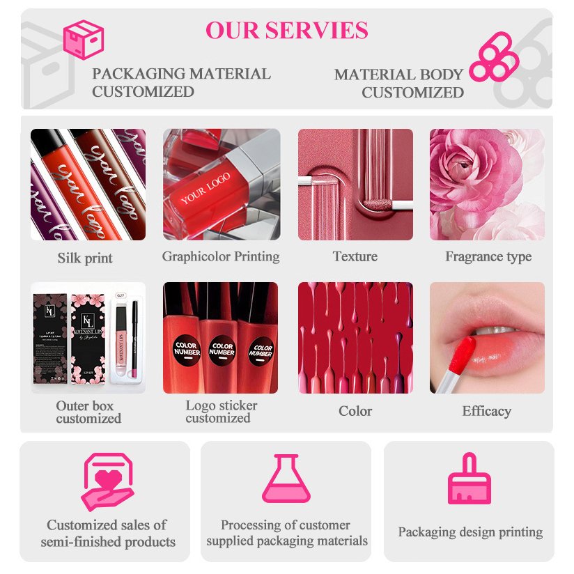 Waterproof Pink Lip Stain Makeup Transfer Proof Lip Tint Long Lasting Lip Plumper Gloss
