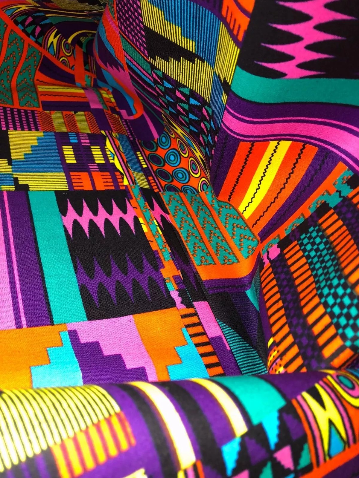 High-Quality African Wax Printed Fabric, Holland Loincloth with Vibrant Patterns, Perfect for Traditional Wear and Custom Design