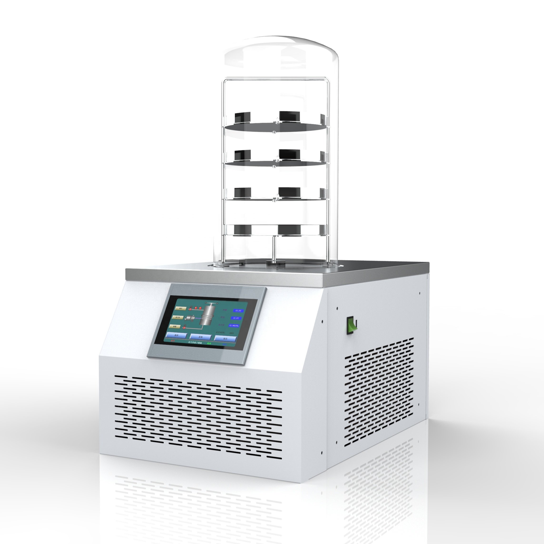 Laboratory Vacuum Freeze Dryer Lyophillizer Freeze Drying Machine For Liquid Organic Solvent Meat Coffee Flower Fruit