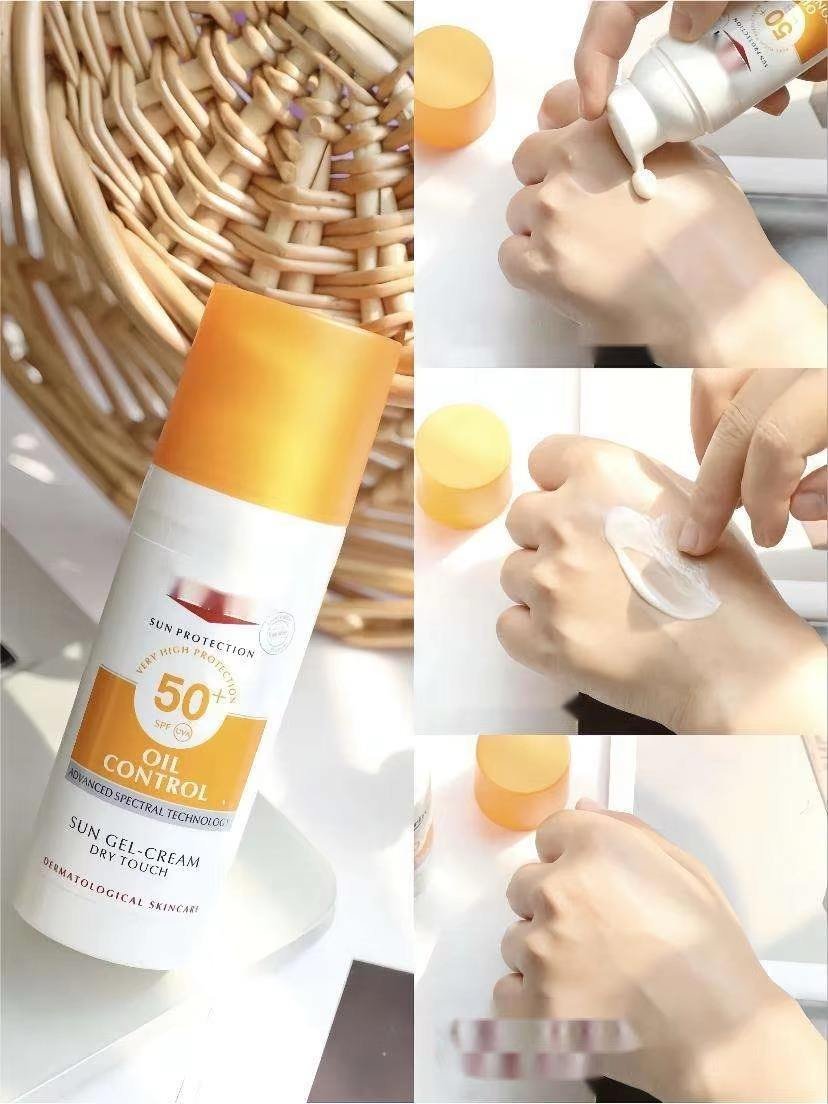Euc-eri Oil Control Sun Gel-Cream SPF 50+ Face Sunscreen UVA/UVB Protection Anti-Shine Suitable For Oily/Acne-Prone Skin 50ml