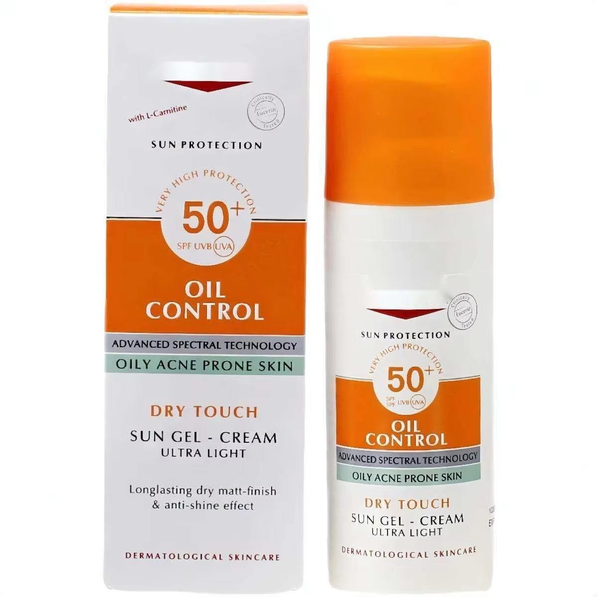 Euc-eri Oil Control Sun Gel-Cream SPF 50+ Face Sunscreen UVA/UVB Protection Anti-Shine Suitable For Oily/Acne-Prone Skin 50ml
